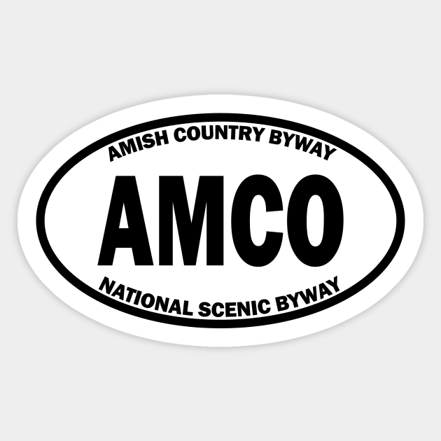 Amish Country Byway National Scenic Byway oval Sticker by nylebuss